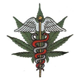 Novelty Iron on   Weed Medical Marijuana Pot Leaf Patch