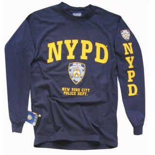 NYPD T Shirt, Long Sleeve New York City Police Department