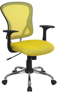  Back Ergonomic Swivel Tilt Home Office Task Desk Chairs w Arms