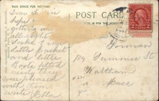 Hoosick Falls NY Walter A Wood Residence c1910 Postcard