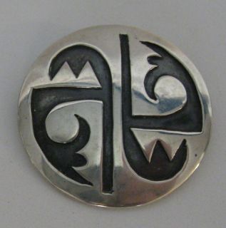 Vintage HOPI Sterling Silver Pin Native American Jewelry Collection