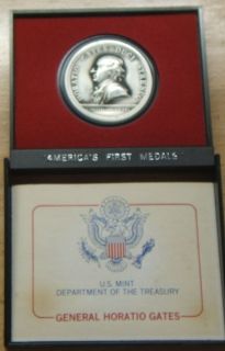 Americas First Medals General Horatio Gates US Mint Packaging