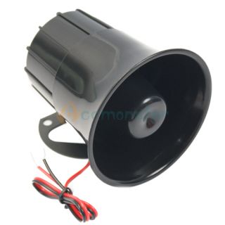  Power Electronic Car Siren Horn Loud Speaker Alarm Black 110dB