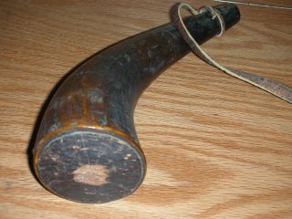  Period Soldier 18th Century Antique Primitive Gun Powder Horn
