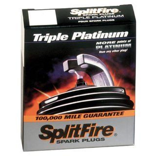 SplitFire TP392D Triple Platinum Copper Core Resistor Spark Plug, Pack