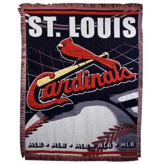 MLB St Louis Cardinals 48 x 60 Jacquard Woven Blanket