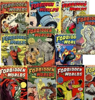 Golden Age Horror Comics THE FORBIDDEN WORLDS complete set of 145