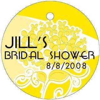 Wedding Favors Yellow Bouquet Design Circle Shaped