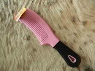  Tail Horse Comb PINK & Black From Tough 1 Products Horse Grooming Item
