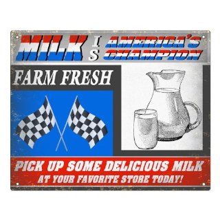 Milk cow Dairy Farm Sign / Mancave nascar racing checkered