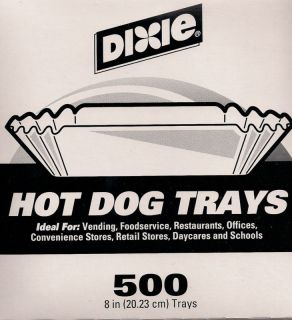 Hot Dog Trays Box of 500