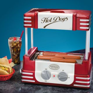 Hot Dog Roller Grill Bun Warmer Mini Electric Rolling Hotdog Cooker