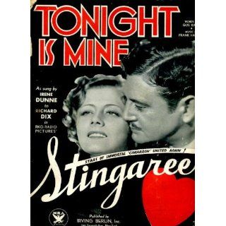 Tonight Is Mine Vintage 1934 Sheet Music from Stingaree