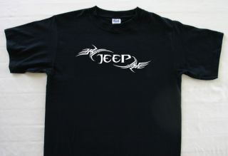 Tribal Jeep Wrangler Design Black T Shirt XL XXL