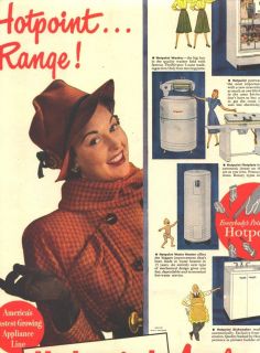 1947 Ad LG Hotpoint Appliances Range