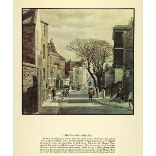 1935 Print Cheyne Row Chelsea Charles II London England