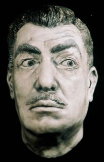 Vincent Price Life Mask Eyes Peering Sculpture Bust