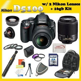 DSLR Nikon D5100 16.2MP CMOS Digital SLR Camera with Nikon