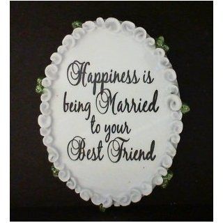 WR Oval Married Best Friend Personalized Gift Tag with