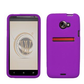 Purple Silicone Skin Soft Phone Cover for Sprint HTC EVO