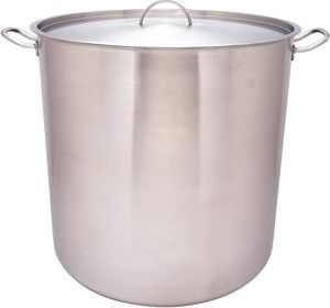 103 Quart Extra Large Stainess Steel Stock Pot Cookware w/ Covered Lid