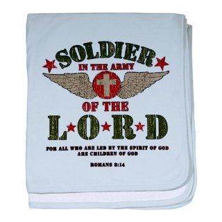 Baby Blanket Sky Blue Soldier in the Army of the Lord