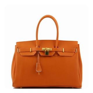 Tuscany Leather Ashley (Tl Bag)   Leather Handbag Orange