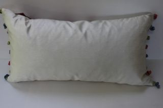 MacDougal Houston Floral Deco Pillow Ivory Pink 14x26