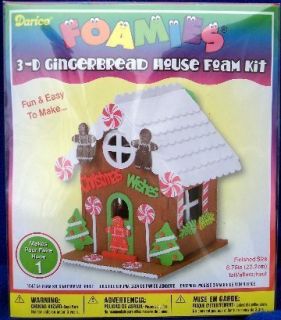 Foamies 3 Dimensional Christmas Gingerbread House Kit