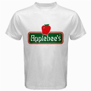 Applebees Logo White T shirt Funny Size XL Everything