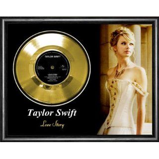 Taylor Swift Love Story Framed Gold Record A3 Musical