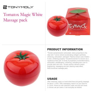 Original Tonymoly Tony Moly Tomatox Magic Massage Cream 80g Brand New