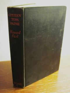 RARE Edition 1943 Citizen Tom Paine Howard Fast Classic