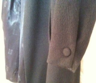 Black Vintage Alpaca Coat from Anglo Fabrics