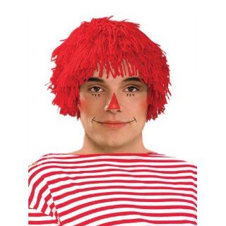 Forum Mens Red Rag Doll Toy Raggedy Andy Yarn Costume Wig