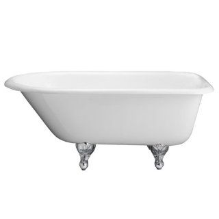 Barclay CTRN60 WH CP Cast Iron Roll Top Soaking Tub Home