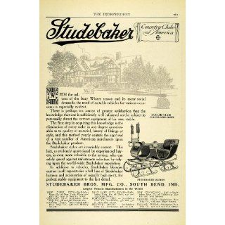 1907 Ad Antique Studebaker Sleigh America Country Club