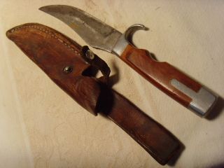 Olsen Howard City MI USA Fixed Blade Hunting Knife Wood Handle 708