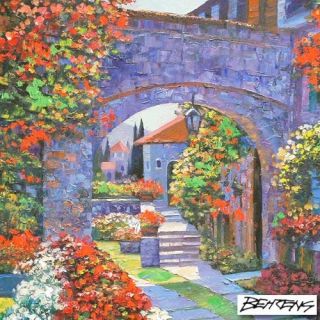 Howard Behrens View from The Villa Hand Embellished
