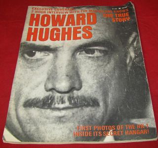 Howard Hughes The True Story by Don Dwiggins, 1972 Magazine, Werner
