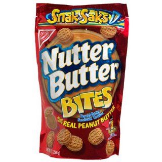 Nabisco Nutter Butter Bites Snak Saks, 8 Ounce Bags (Pack of 12