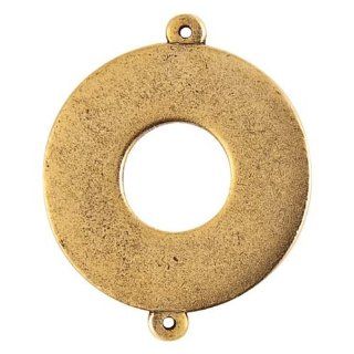 Nunn Design Gold Plated Pewter Flat Tag Circle Toggle