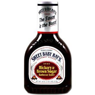 Sweet Baby Rays Hickory & Brown Sugar Barbecue Sauce, 18 oz (Pack of