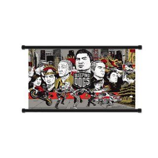 Sleeping Dogs Game Fabric Wall Scroll Poster (32 x 18