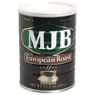 MJB Coffee, European Roast, 11.5 Ounce Can (Pack of 6) 