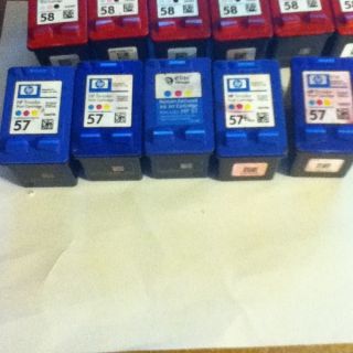 Used Empty HP 57 Ink Cartridges