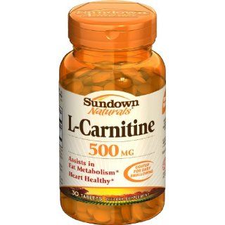 Sundown L Carnitine, 500 mg, 30 Tablets (Pack of 2