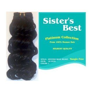 Sisters Best Human Weaving Hair Spanish Wave Weave 14