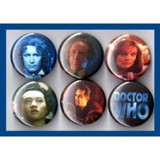 Doctor Who 8th Doctor Paul McGann Set of 6   1 Inch