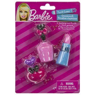 Perfume, Nail Color, Lipstick (3 Mini Erasers)   Barbie